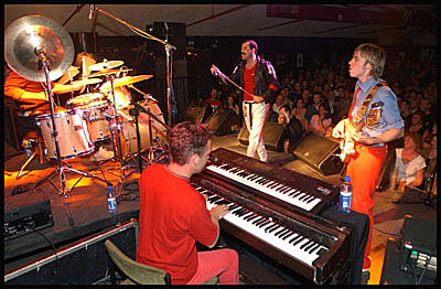 Queen tribute band, Killer Queen in concert.